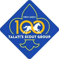 Talati's Scout Group 100 Years Logo